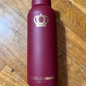 Dolce & Gabbana Beauty Burgundy Metal Water Bottle Collectible